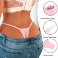 thumbnail image 4 of 2025 Senaste Modell G-String Trosor för Kvinnor Sexiga Underkläder Stretch T-Rygg Spets Trosor A Rosa Large, 4 of 5