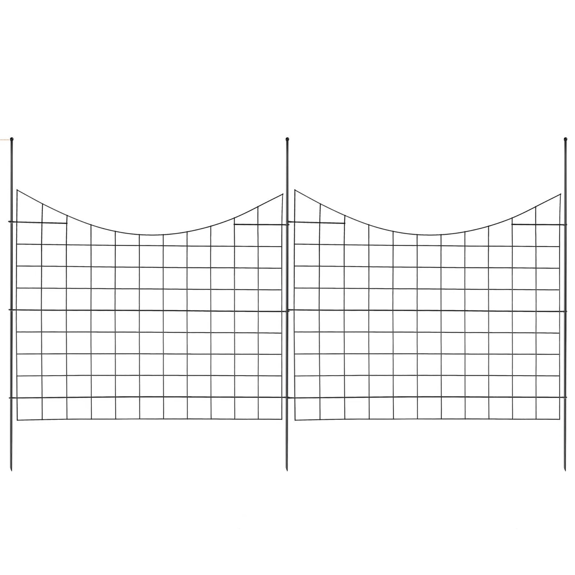 5-Pack Metal Garden Fence (36.6" x 29.5"), Animal Barrier & Dog Fence
