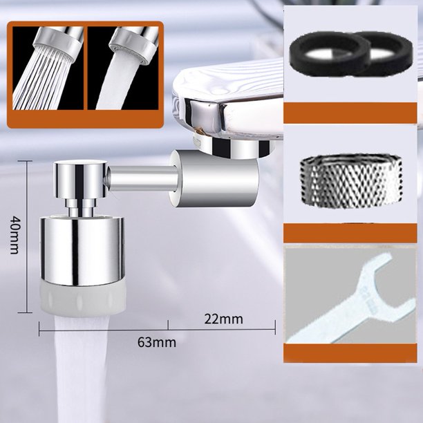 Universal Splash Filter Faucet 360° Rotatable Sprayer Tap Extender