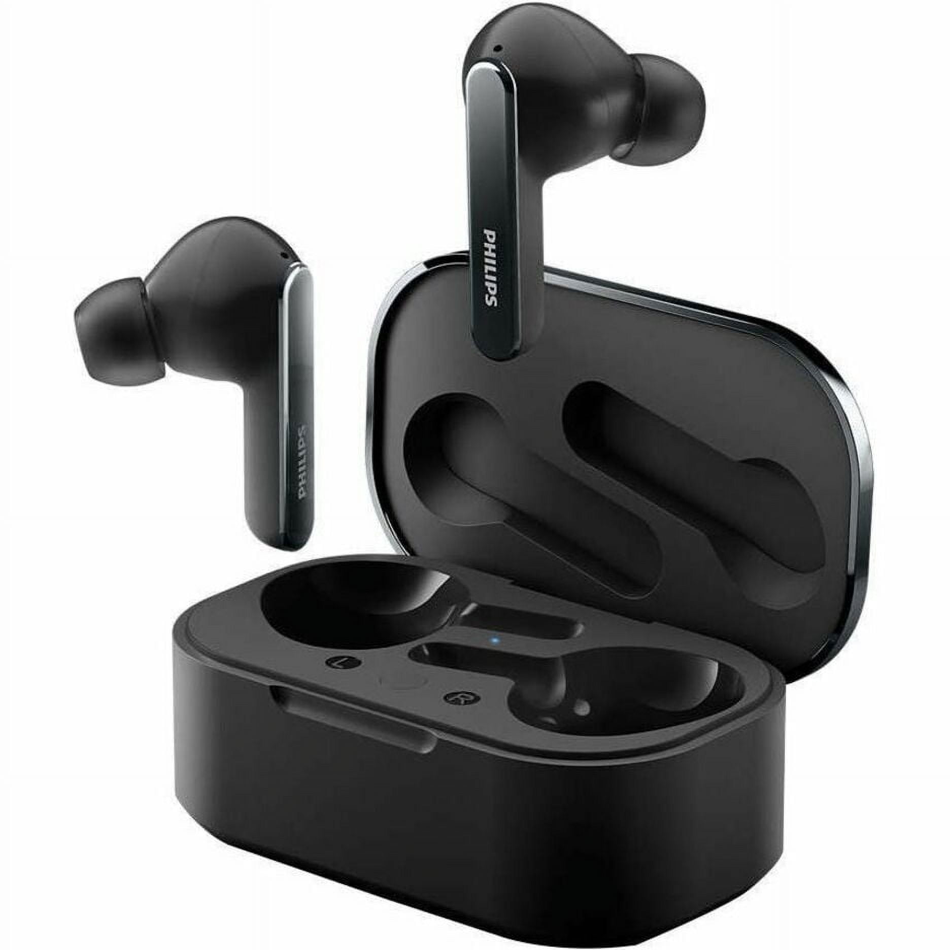 Philips T5506 True Wireless Headphones with Noise Canceling Pro (ANC) and Up to 32hrs Playtime with Wireless Charging Case, Black