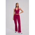 thumbnail image 4 of PISONIC Womens Workout Sets 2 Piece Halter Tank Top Straight Leg Yoga Pants Yoga Pilates Outfits, 4 of 5