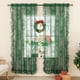 thumbnail image 5 of XmhyTop-A Cortinas de encaje para ventana, 2 piezas, 140 x 200 cm, decorativas para el hogar y la cocina, color verde, 5 of 5