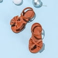 thumbnail image 5 of Gubotare Girls Roman Sandals Boys and Girls Lightweight Dual-Adjustable Sandal Buckles with Hook and Loop Heel Closure Size 3 (Brown,Big Kids 3), 5 of 7