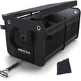 thumbnail image 1 of Fortem Car Trunk Organizer, Foldable Cover, Waterproof Non Slip Bottom, Straps, Cargo Storage (2 Compartments, Black), 1 of 6