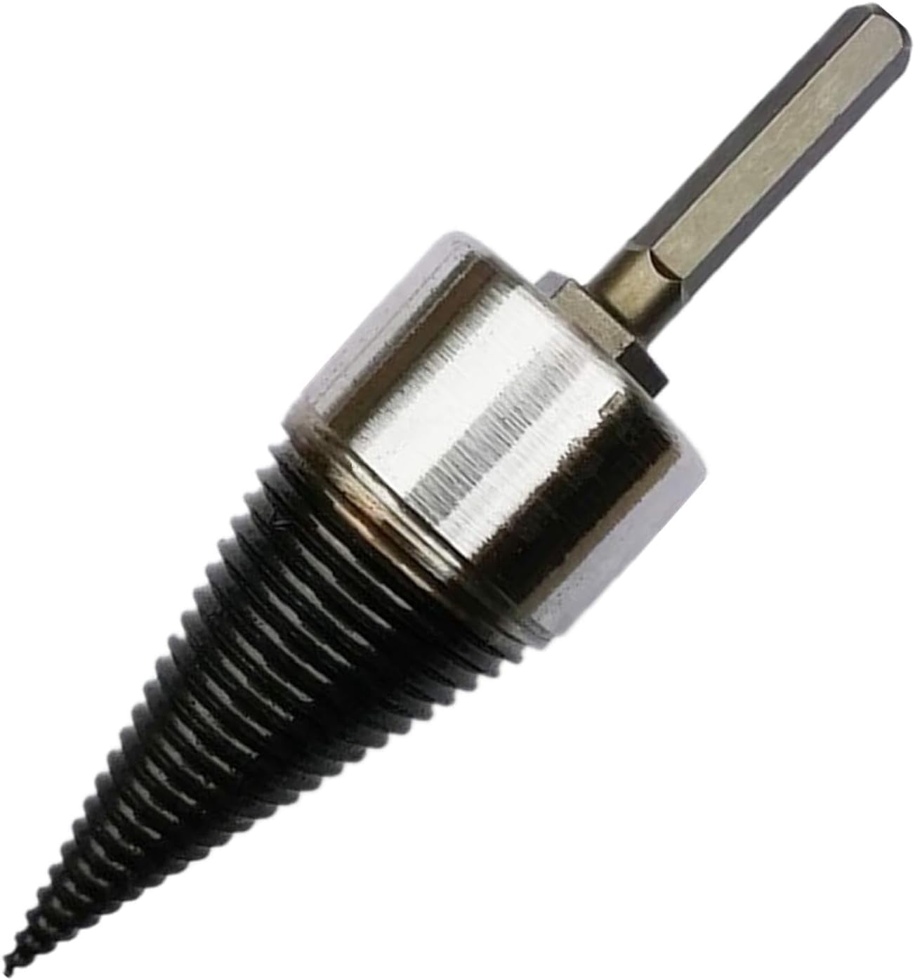 32 mm Heavy Wood Drill Bit Firewood Splitter U Anti-Skid Thread U Screw Splitting Cone Screw Cone Driver Fire Wood Log Splitter + Hex Shank Handle