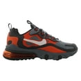 thumbnail image 2 of Nike Air Max 270 React Boys Shoes Size 4, Color: Cool Grey/White/Anthracite/Orange, 2 of 5