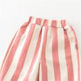 thumbnail image 6 of Quotay Baby Girl Pants Kids Minimalist Striped Daily Elastic Waist Girl'S Trousers 0-3 Years Pink,18-24 Months, 6 of 9