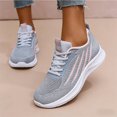 thumbnail image 6 of Domzle Women's Wide Toe Box Walking Shoes Arch Support Tennis Shoes Breathable Non Slip Running Sneakers Gray 40, 6 of 6
