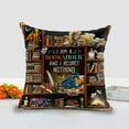 thumbnail image 2 of Flagwix Outdoor Pillows I Am A Bookaholic Pillow 12 X 12 Inches Square Outdoor Pillows for Couch, Sofa, Patio Décor, 2 of 5