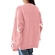 thumbnail image 4 of Suéter PRETTYGARDEN Oversized con Lazo Tejido Grueso Rosa Claro XL, 4 of 4