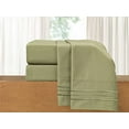 thumbnail image 2 of 1200 Thread Count Queen 4pc Bed Sheet Set Egyptian Cotton Deep Pocket Sage, 2 of 5