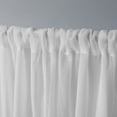 thumbnail image 6 of Exclusive Home Tassels Embellished Sheer Rod Pocket Curtain Panel Pair, 54"x63", Black Pearl, 6 of 6