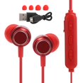 thumbnail image 1 of Auriculares deportivos Bluetooth Auriculares HIFI con reducción de ruido montados en el cuello con succión magnética (rojo), 1 of 8