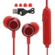 thumbnail image 1 of Auriculares deportivos Bluetooth Auriculares HIFI con reducción de ruido montados en el cuello con succión magnética (rojo), 1 of 5