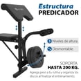 thumbnail image 4 of Banco de Ejercicio Fitness Altera LIONHEART Multipocisiones C/ Respaldo Ajustable Mas Pesas Integradas Color Negro, 4 of 5