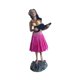 thumbnail image 5 of Muñeca hawaiana para salpicadero, muñeca en miniatura para salpicadero, figura hawaiana de resina, recuerdo decorativo de 6,3 "para adorno, decoración falda roja rosa, 5 of 8