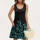 thumbnail image 4 of Vestido Corto de Verano Casual de Moda Impreso Cuello Redondo Bolsillo sin Mangas de las Mujeres, Vestido Casual para Diario, 4 of 9