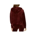 thumbnail image 2 of Sanctuary Clothing Womens Velour Hoodie Sweatshirt, Red, X-Large, 2 of 2