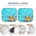 thumbnail image 5 of Picia Starfish And Seashell On The Beach 1 2 Piece Car Windshield Sun Shade Foldable | Foldable Sun Shield for Front Window Blocks UV Rays and Keeps Your Vehicle Cool-Large, 5 of 7