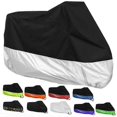 thumbnail image 2 of 190t Black Blue Design Waterproof Motorcycle Covers Motors Dust Rain Snow Uv Protector Cover Indoor Outdoor M L Xl Xxl Xxxl 4xl, 2 of 5