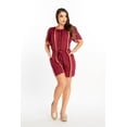 thumbnail image 1 of Jumper Casual Con Líneas Dama Vino Mundo Terra 026260, 1 of 3