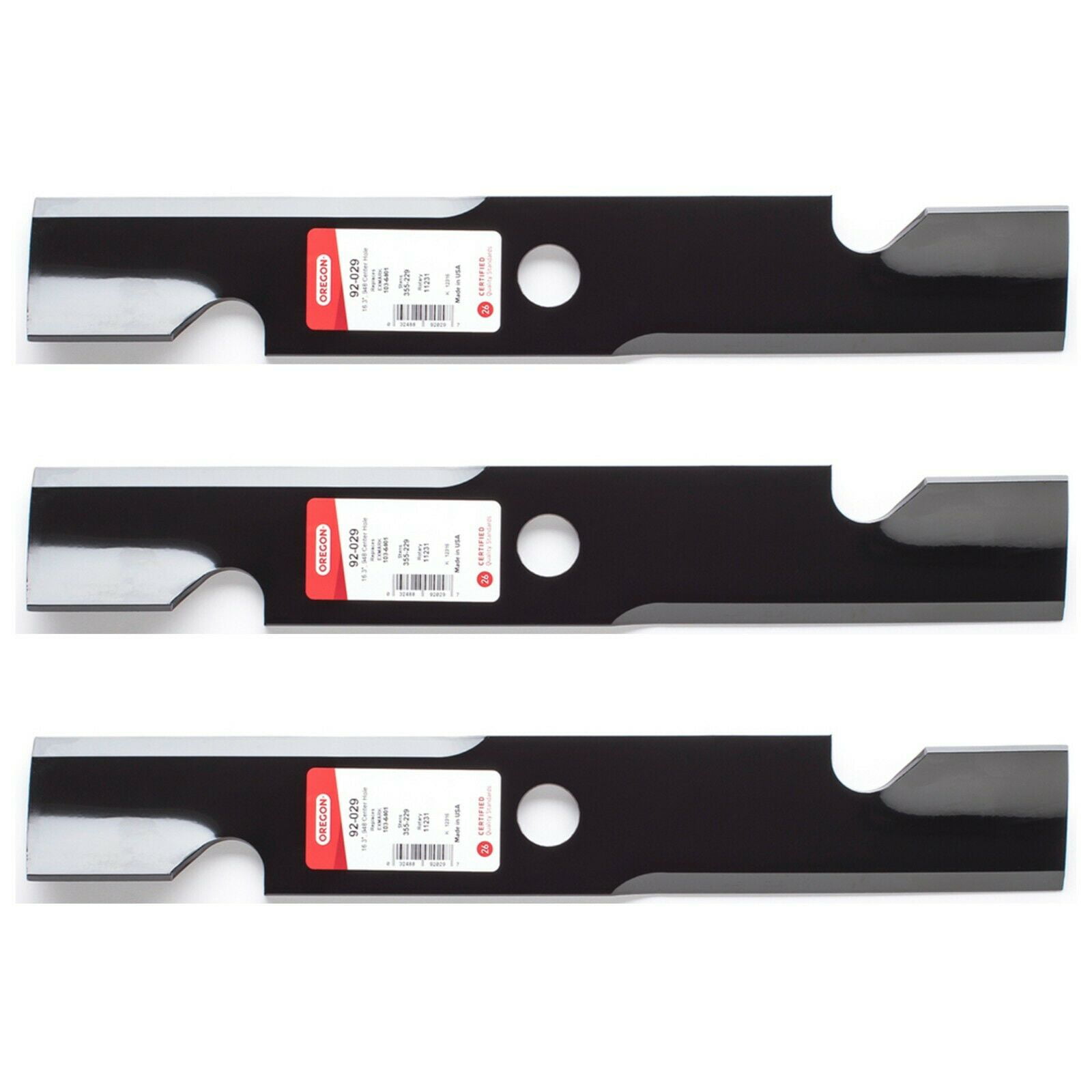 Details about   3 Pack Oregon 92-029 Mower Blade for Exmark 103-6401 