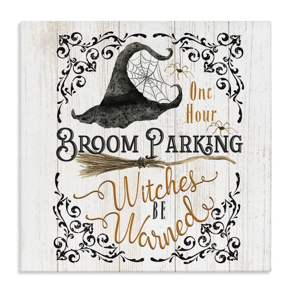 Stupell Industries Farmhouse Rustic Broom Parking Canvas Art, 24 x 24, by Deane Beesley