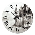 thumbnail image 2 of Designart 1 in Coastal Wall Clock, 2 of 5