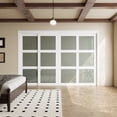 thumbnail image 2 of 120" x 80" Frosted Glass Pantry Closet Sliding Doors with Hardware Kit, 2 of 8