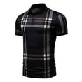 thumbnail image 2 of Ashirexll Mens Shirts Casual, Summer Shirts for Men, Retro and Fashion Plaid Printed T-Shirts for Summer Casual, 2 of 7