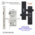 thumbnail image 2 of Door Lock, Electronic Door Lock With Tuya APP Remotely / Biometric Fingerprint /Smart Card / Password /Key ,Easy to Install, 2 of 7