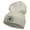 Birch, variant on The Cardinal Direction Embroidered 12 Inch Long Knitted Beanie - White OSFM