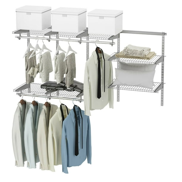 Gymax Custom Closet Organizer Kit 3 To, Cleaning Wire Closet Shelves