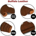 thumbnail image 4 of European Leather Work Buffalo Hide 8-10 oz. 3-4mm  Pre-Cut Size: 2 PCS 8"x8"  Antinque Mahogany Color - Full Grain Leather for Tooling, Stamping, Molding, Engraving, 4 of 9