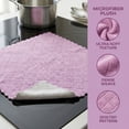 thumbnail image 3 of Unique Bargains 3pcs Kitchen Absorbent Microfiber Cleaning Towels Purple Grey 10" x 10", 3 of 8