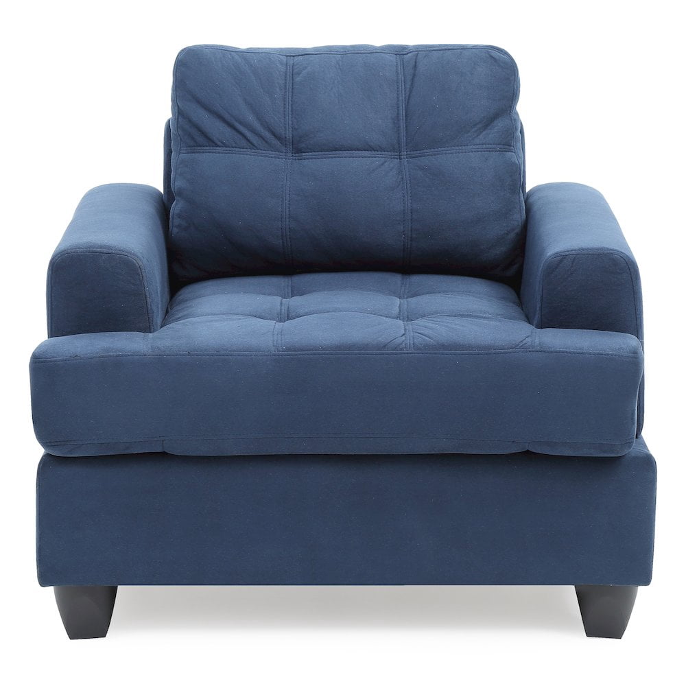 Glory Furniture Sandridge Accent Chair in Navy Blue Color