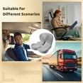thumbnail image 6 of Car Seat Cushion with Ergonomic Design, Memory Foam Seat Cushion for Lumbar Support, Breathable Fabric, Non-Slip, Ideal for Car and Office Use, 15.7 x 16.9 x 11.4 in, Gray, 6 of 6