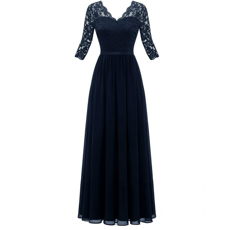 Lovskoo Wedding Guest Dresses for Women Evening Gown Appear Thin Three-Quarter Sleeve Lace V-Neck Lace Stitching Waist Length Dress Cocktail Dresses 2023 Navy - Walmart.com Lovskoo Wedding Guest Dresses for Women Evening Gown Appear Thin Three-Quarter Sleeve Lace V-Neck Lace Stitching Waist Length Dress Cocktail Dresses 2023 Navy - Walmart.com