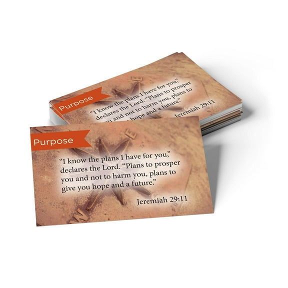 Purpose, Jeremiah 29:11, Pass Along Scripture Cards, Pack 25