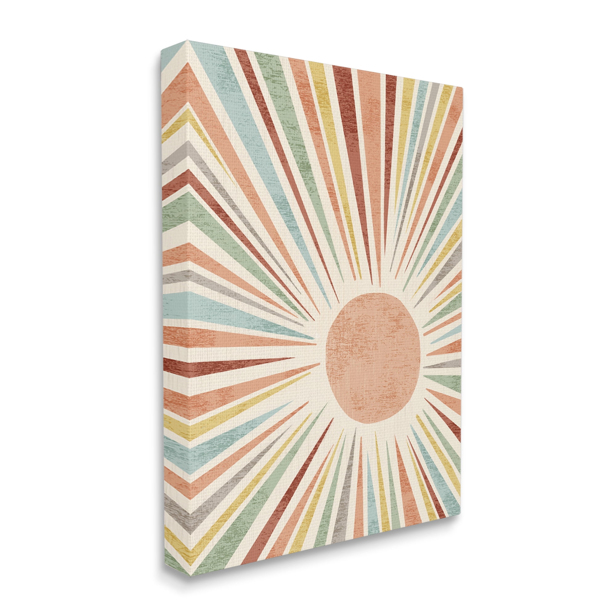 Stupell Industries Children's Bold Summer Sun Warm Tone Abstract Rays, 24 x 30, Design by Ziwei Li