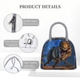 thumbnail image 4 of Disketp Starry Night Charging Dinosaur Bolsa Térmica para Almuerzo, Lonchera con Abertura Amplia y Gran Capacidad, Organizador Reutilizable para Mujeres, Hombres y Adultos, 4 of 6