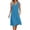 Blue, variant on SROBPTY Summer Dresses for Women Solid Sleeveless