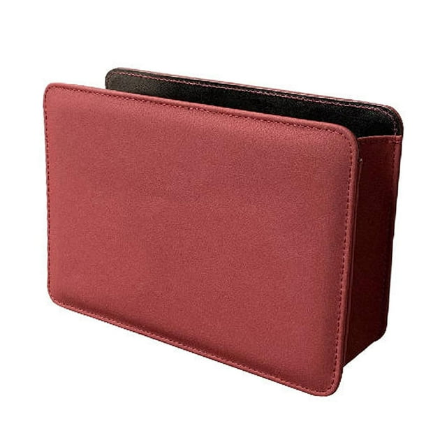 Cubo de basura portátil para coche, organizador de basura, contenedor a prueba de fugas Rojo