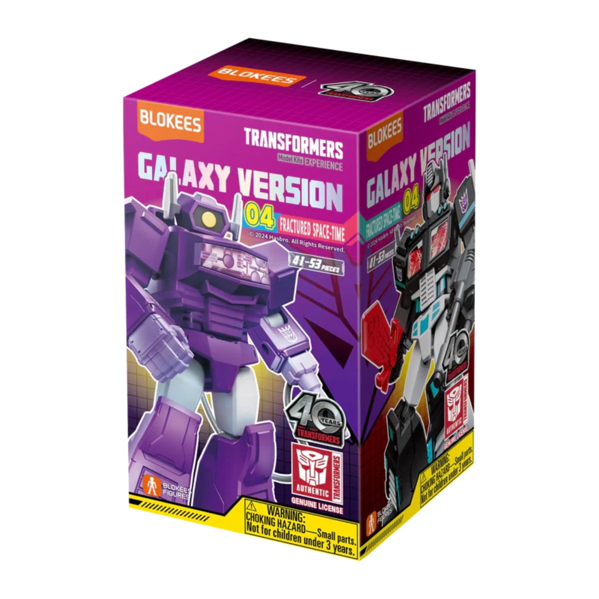 Transformers Generation 1 Blokees Galaxy Series 4 Box of 9 Mystery Model Kits
