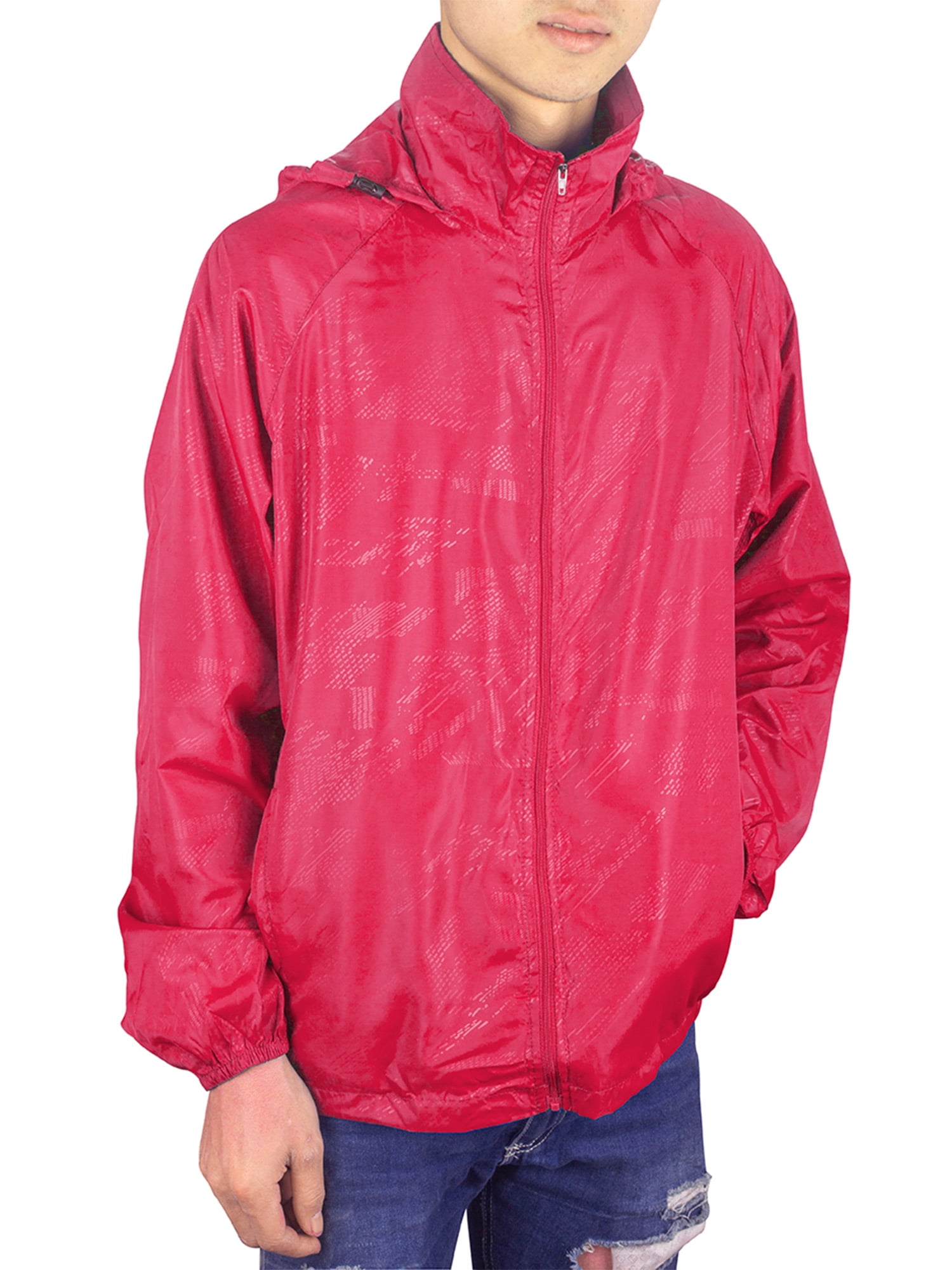 Men's Packable Hooded Jackets Outdoor Waterproof Lightweight Jacket ...