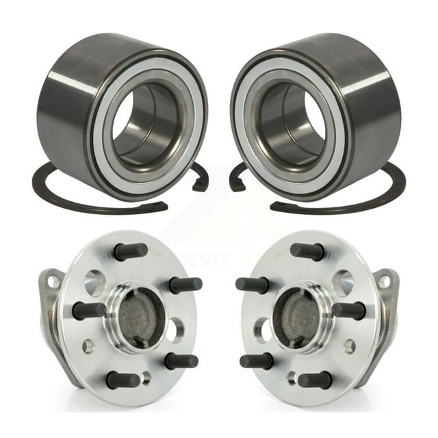 Kugel Front Rear Wheel Bearing and Hub Assembly Kit for Car 2002-2003 Toyota Camry Non-ABS Excluding Vehicles Manufactured In Japan - Left Right Side (Driver Passenger) K70-101524
