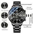 thumbnail image 5 of Chenxi Famous Brand Men Watches Stainless Steel Mens Quartz Wristwatch Waterproof Date Clock Sport Relogio Masculino - Quartz Wristwatches, 5 of 6