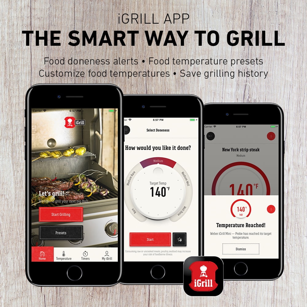 Kiwi Wijzer vloeiend Weber iGrill 3 Smart Grilling Hub - Walmart.com