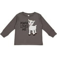 thumbnail image 3 of Inktastic Mama Loves Me- cute goat Boys or Girls Long Sleeve Toddler T-Shirt, 3 of 5