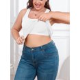 thumbnail image 2 of Sociala Womens Large Size Wider Straps Tanks Tops Built-in shelf Bra Basic Cami, 2 of 4